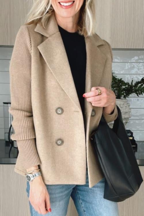 Amora | Blazer Elegant cu Mâneci din Tricot