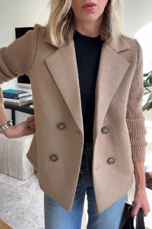 Amora | Blazer Elegant cu Mâneci din Tricot