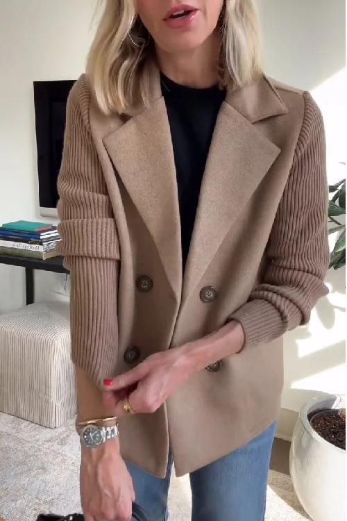 Amora | Blazer Elegant cu Mâneci din Tricot