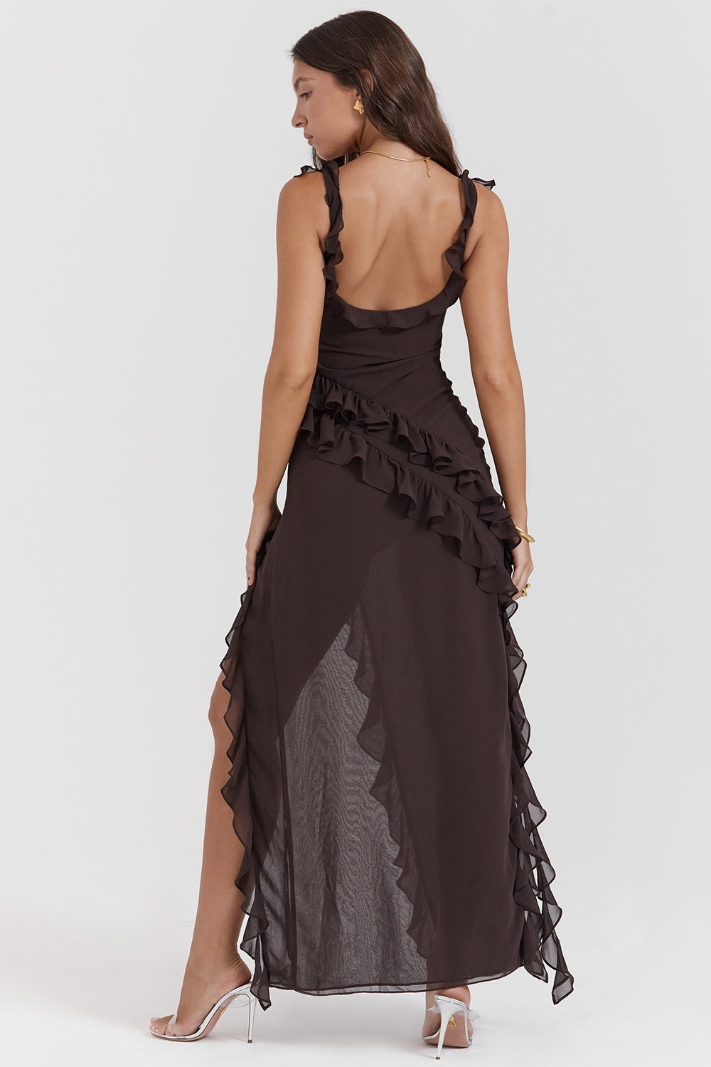 DALILA | ROCHIE LUNGĂ CU VOLANE