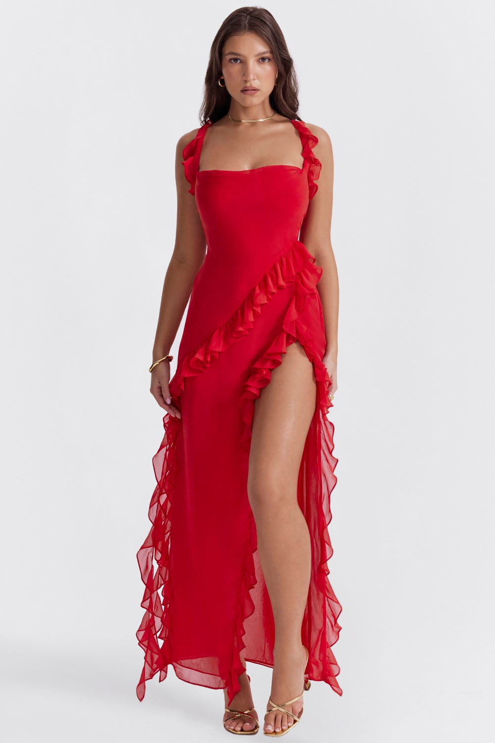 DALILA | ROCHIE LUNGĂ CU VOLANE