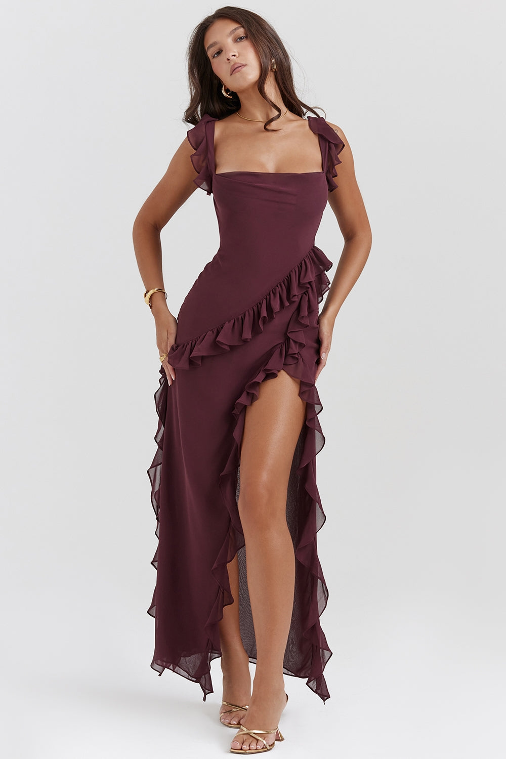 DALILA | ROCHIE LUNGĂ CU VOLANE