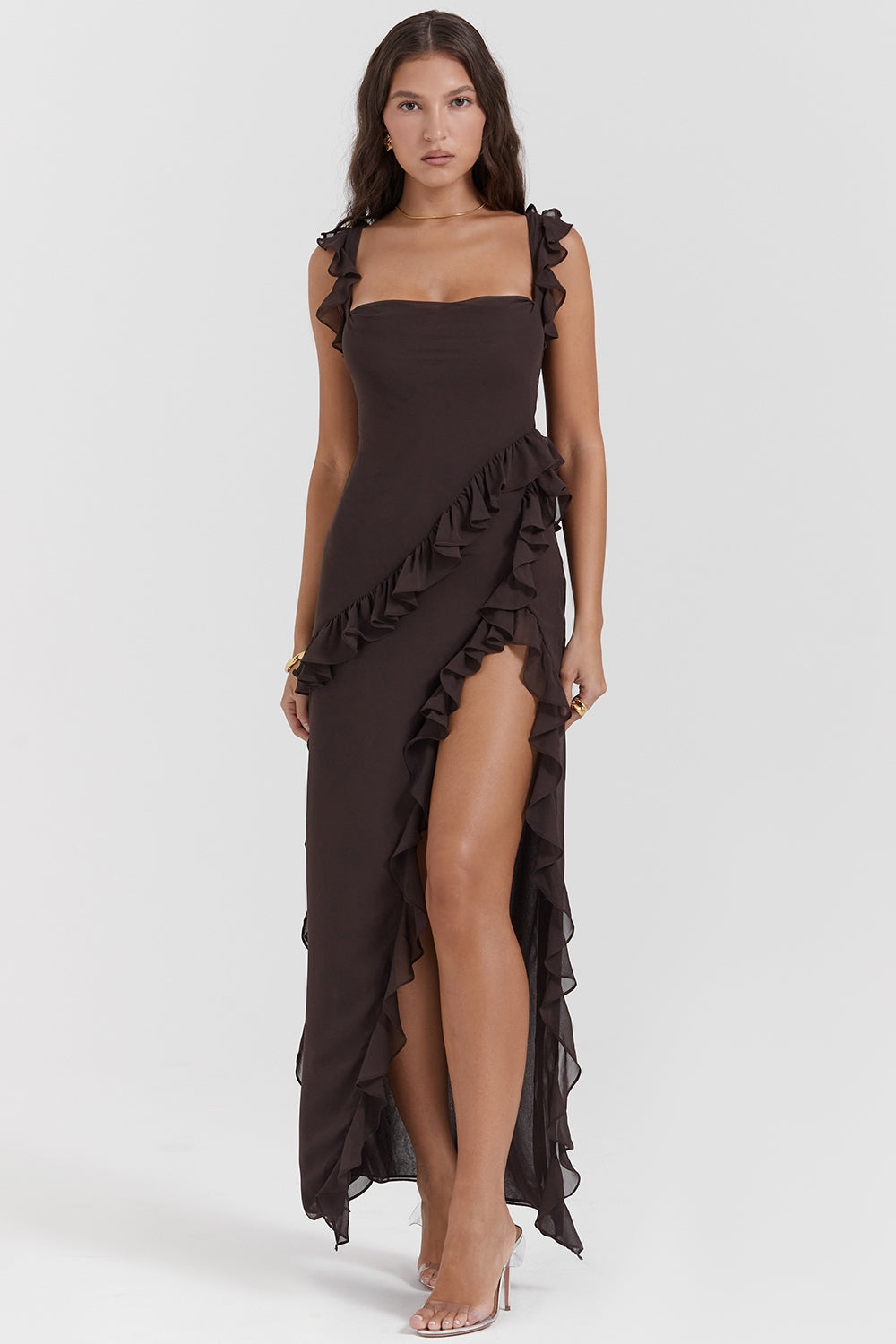 DALILA | ROCHIE LUNGĂ CU VOLANE