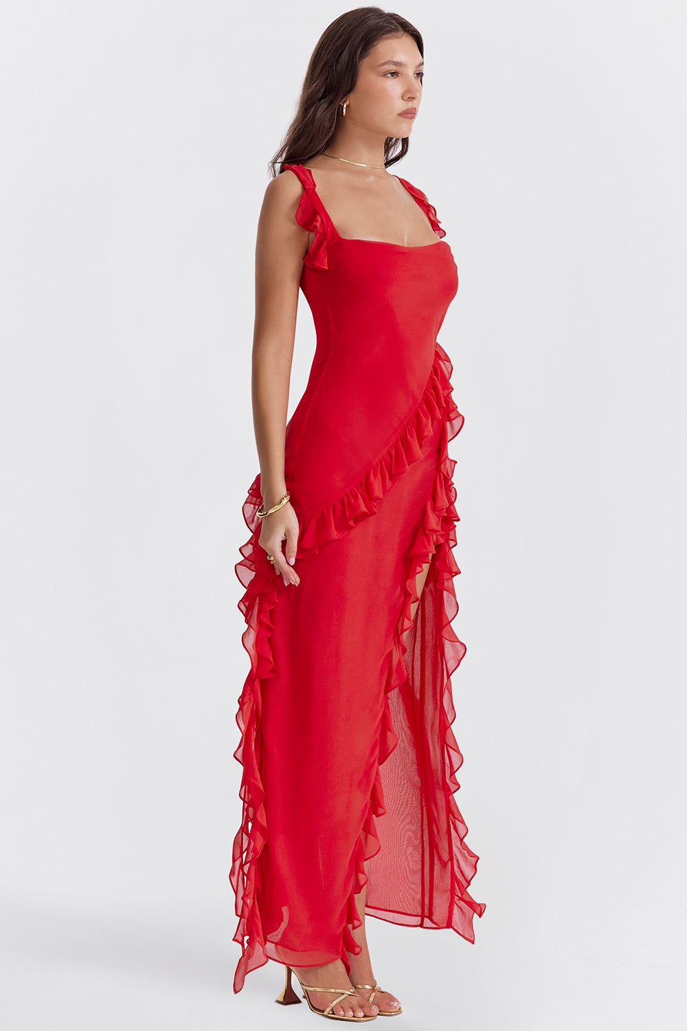 DALILA | ROCHIE LUNGĂ CU VOLANE