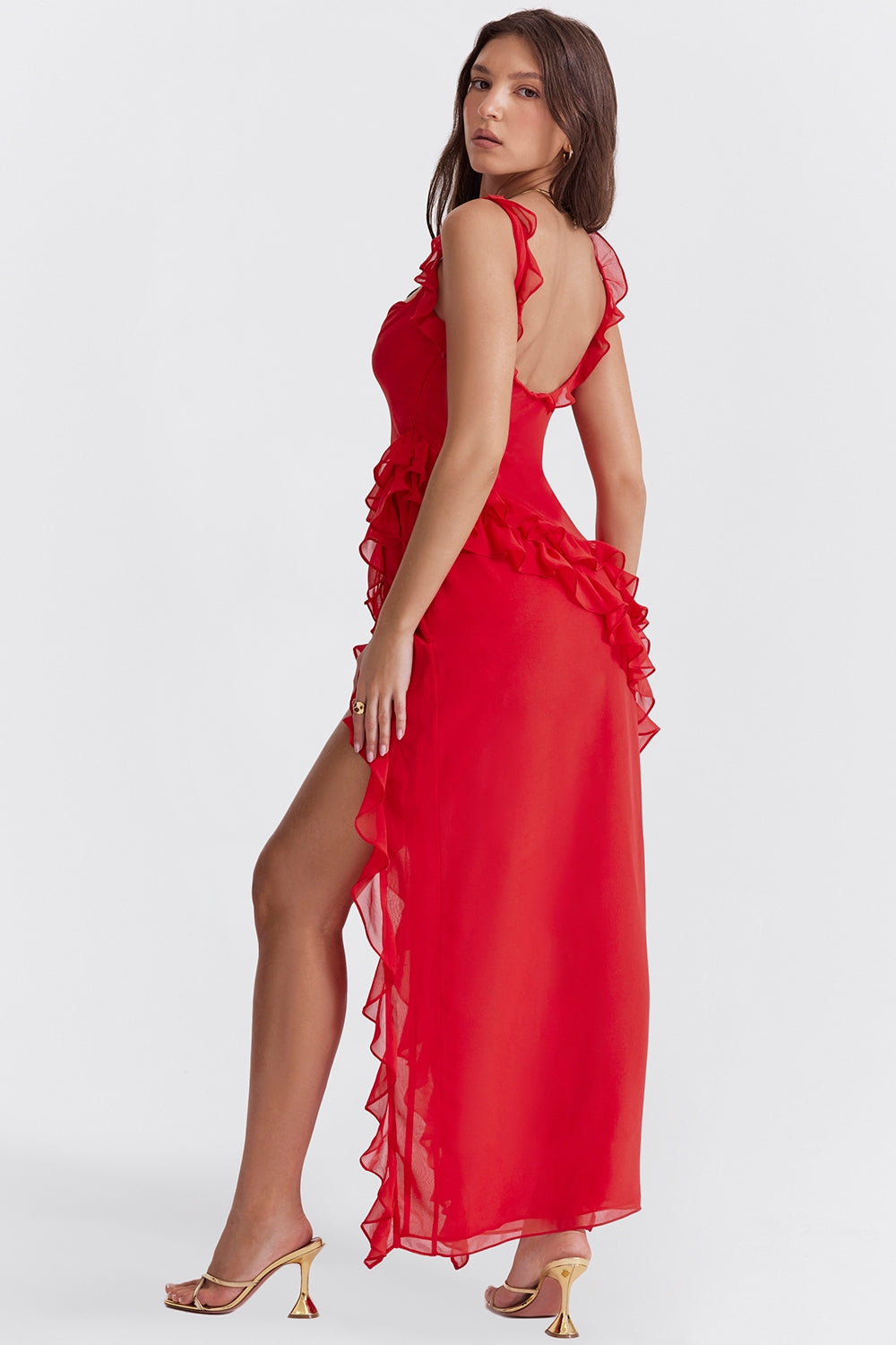 DALILA | ROCHIE LUNGĂ CU VOLANE
