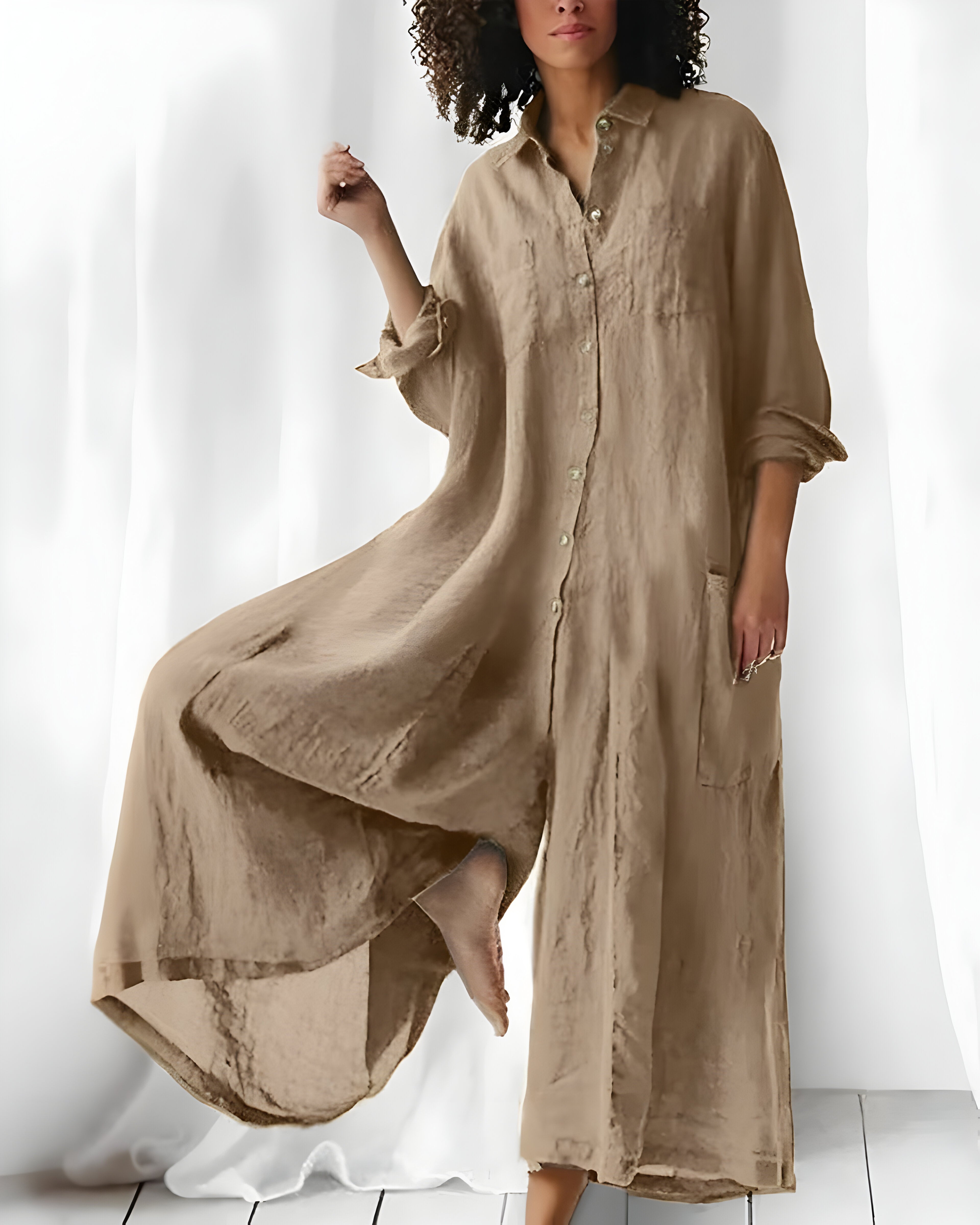 Rochie Întreagă Aerisită de Vară