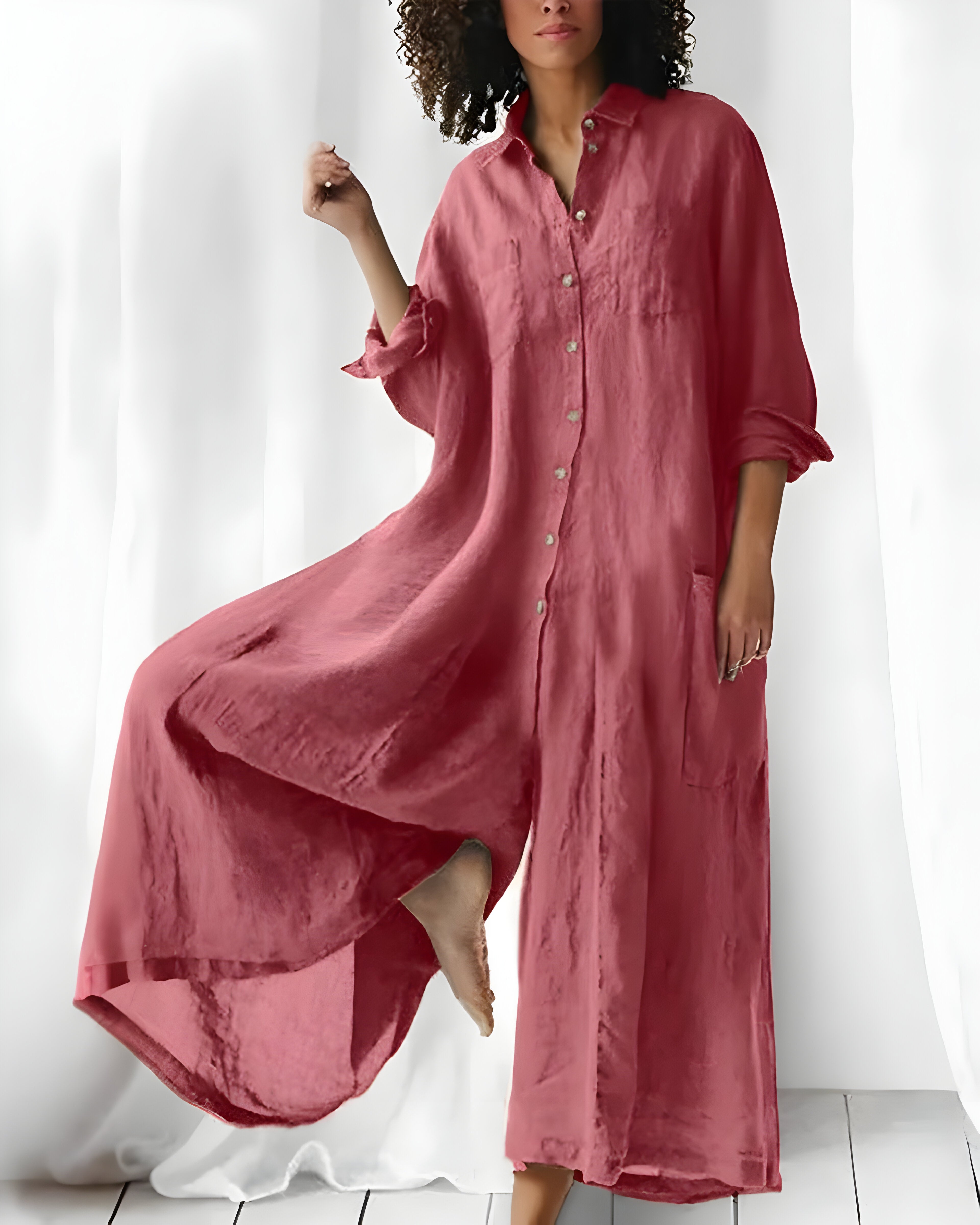 Rochie Întreagă Aerisită de Vară