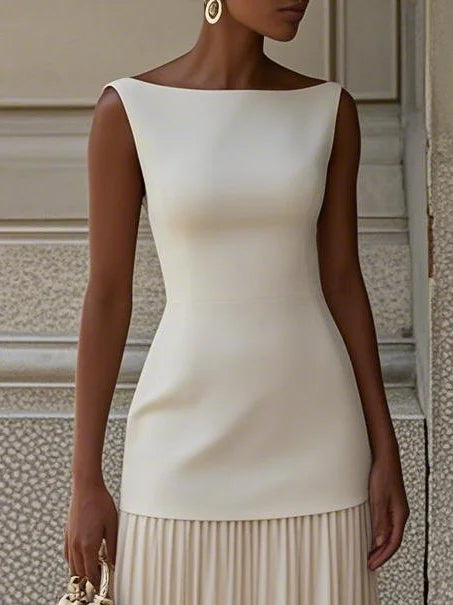 ELVIRA | Rochie lungă plisată de design