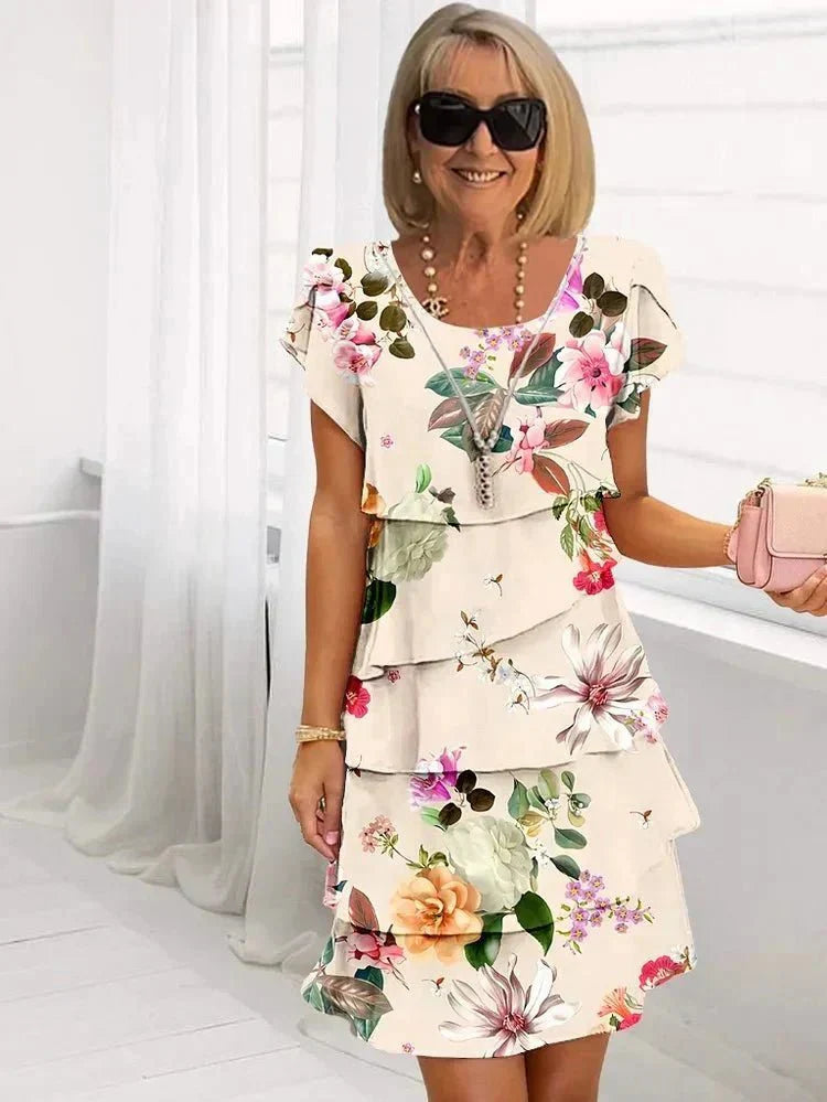 Jenna | Rochie Florală Cascadentă