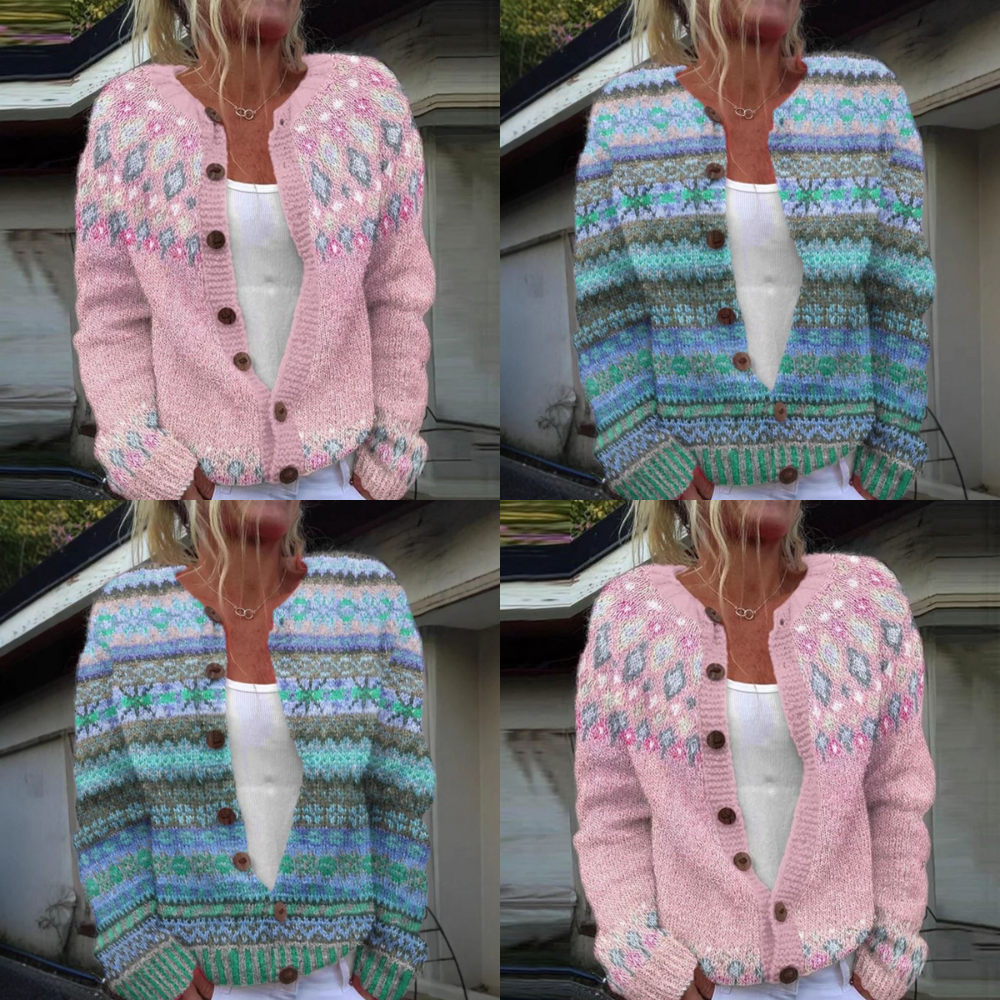 Lotte | Cardigan cu imprimeu roz