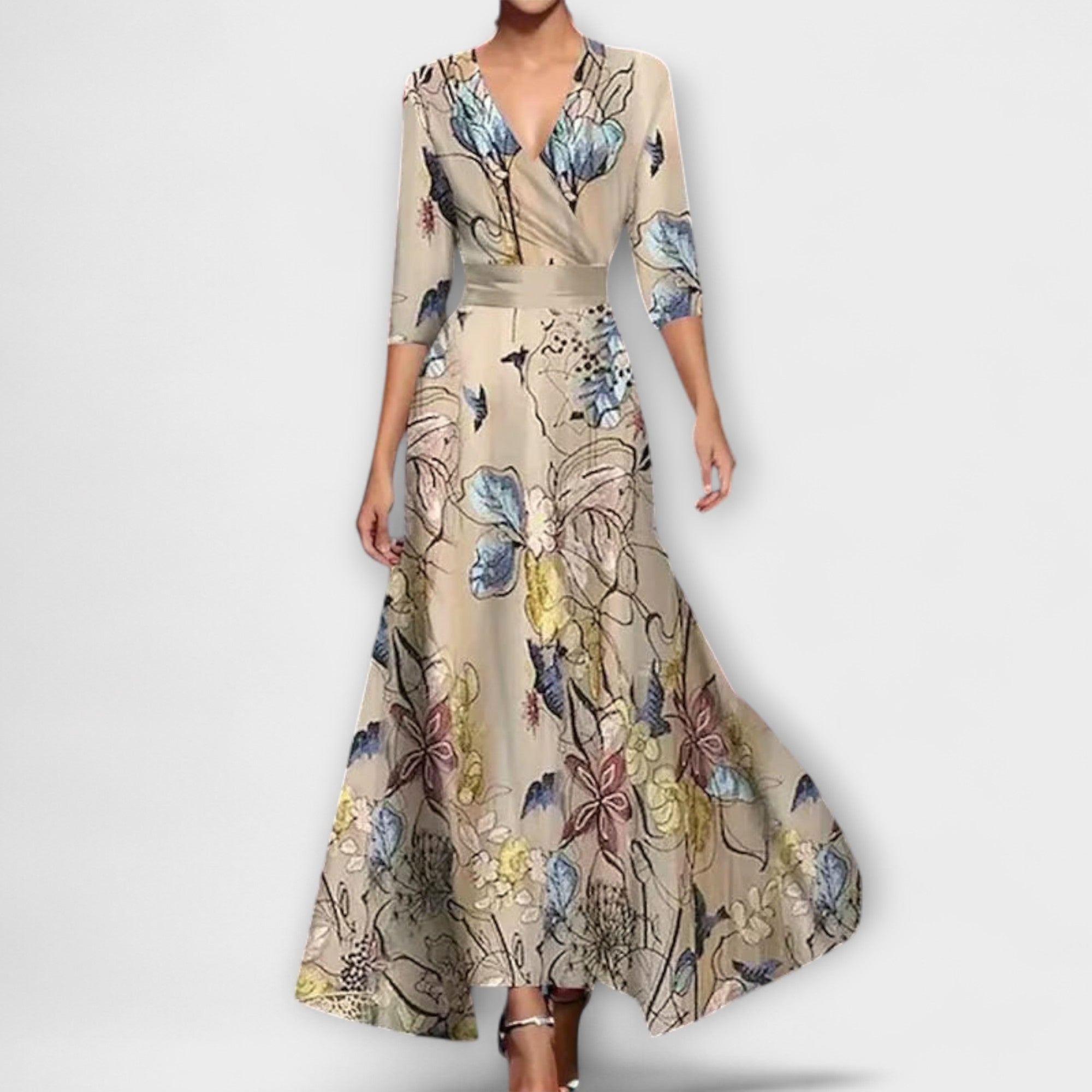 Alma - Rochie pentru dame cu design elegant al mânecilor