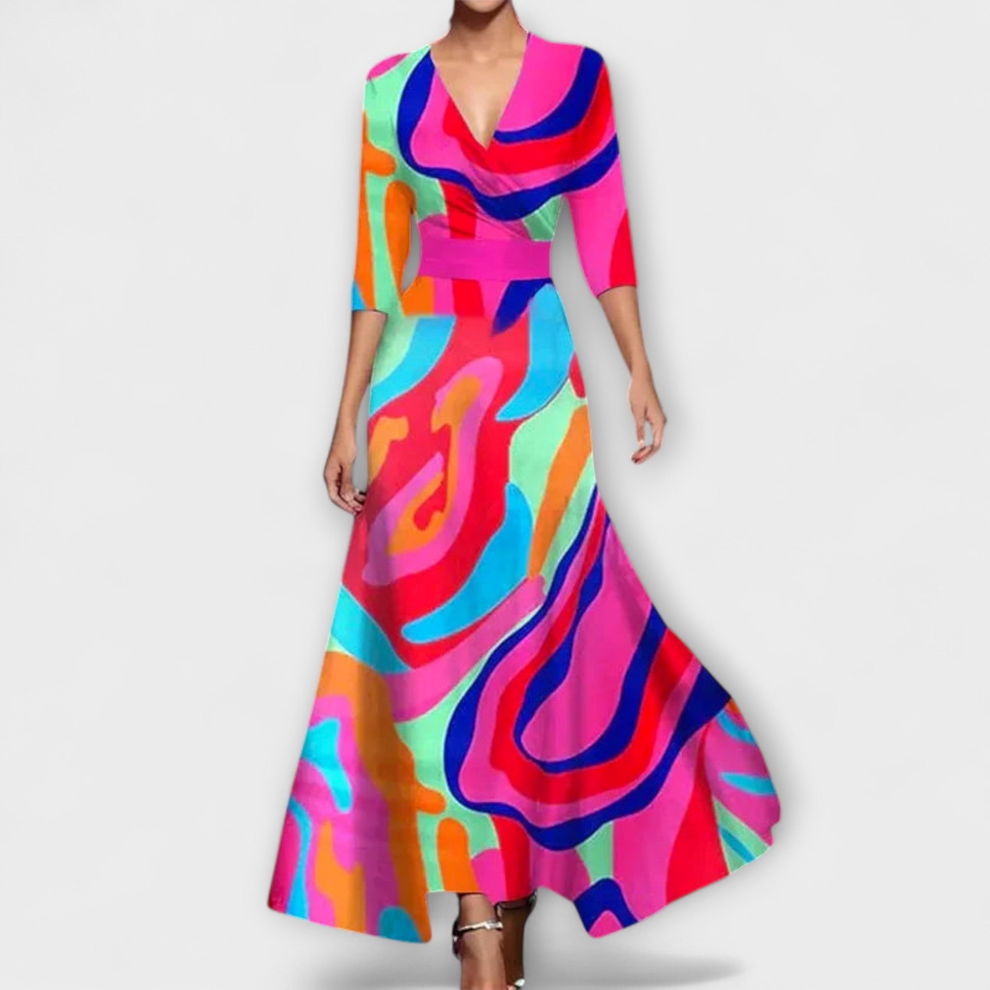 Alma - Rochie pentru dame cu design elegant al mânecilor
