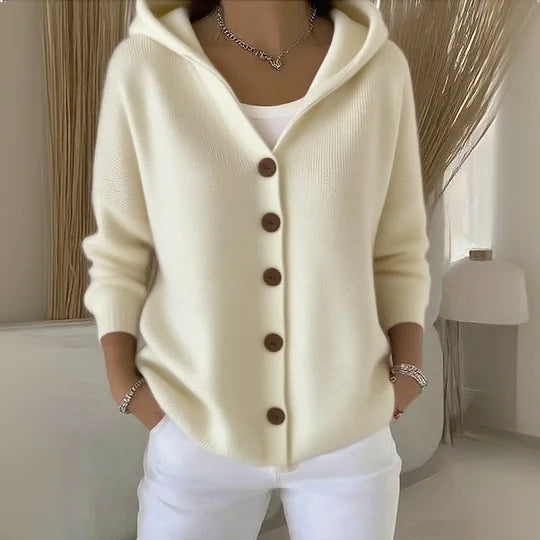 Luna | Cardigan cu Glugă Elegant