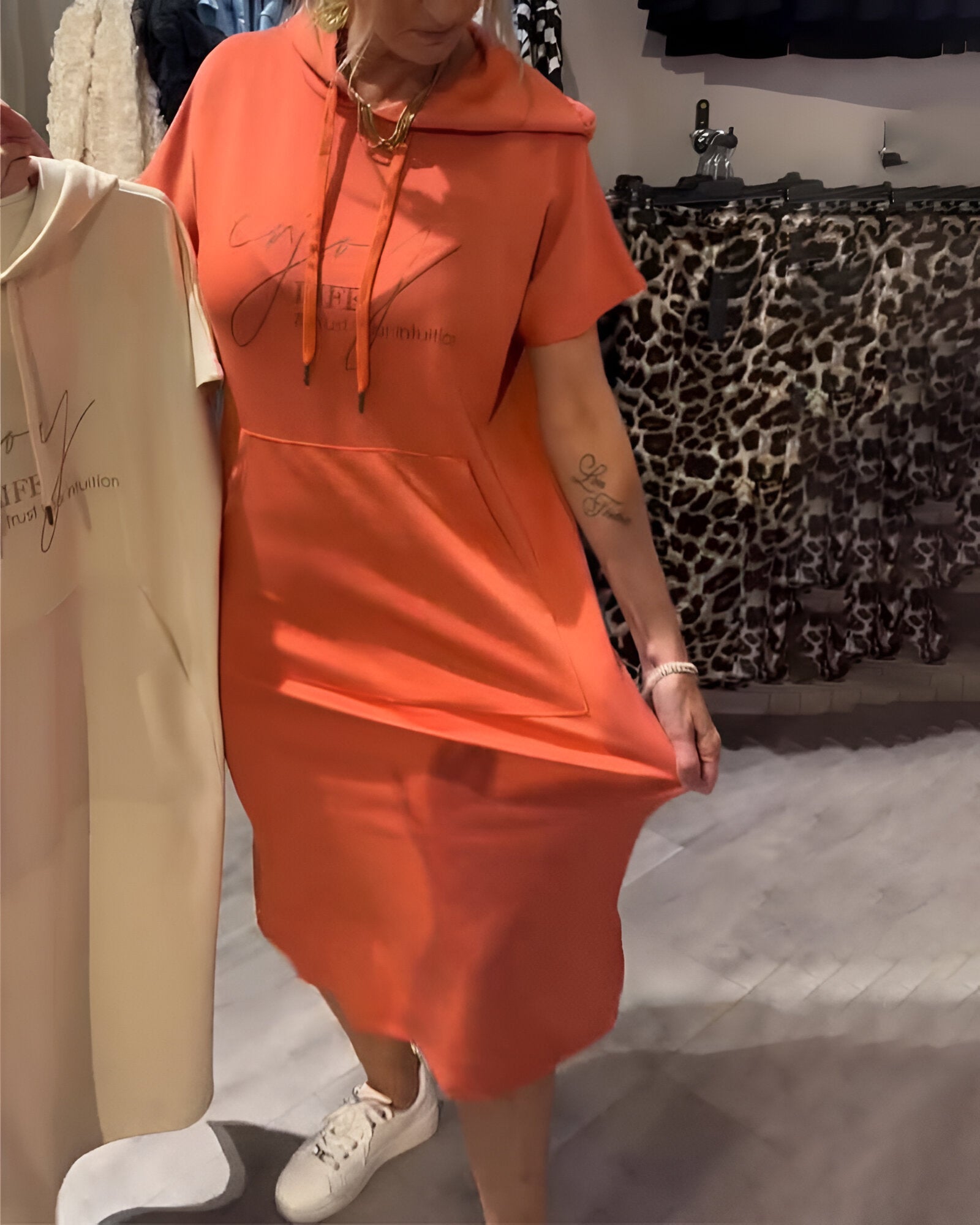 Saskia™ | Rochie Zilnică cu Glugă