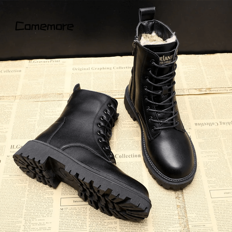 Julia™ | Botine Elegante din Piele Neagră