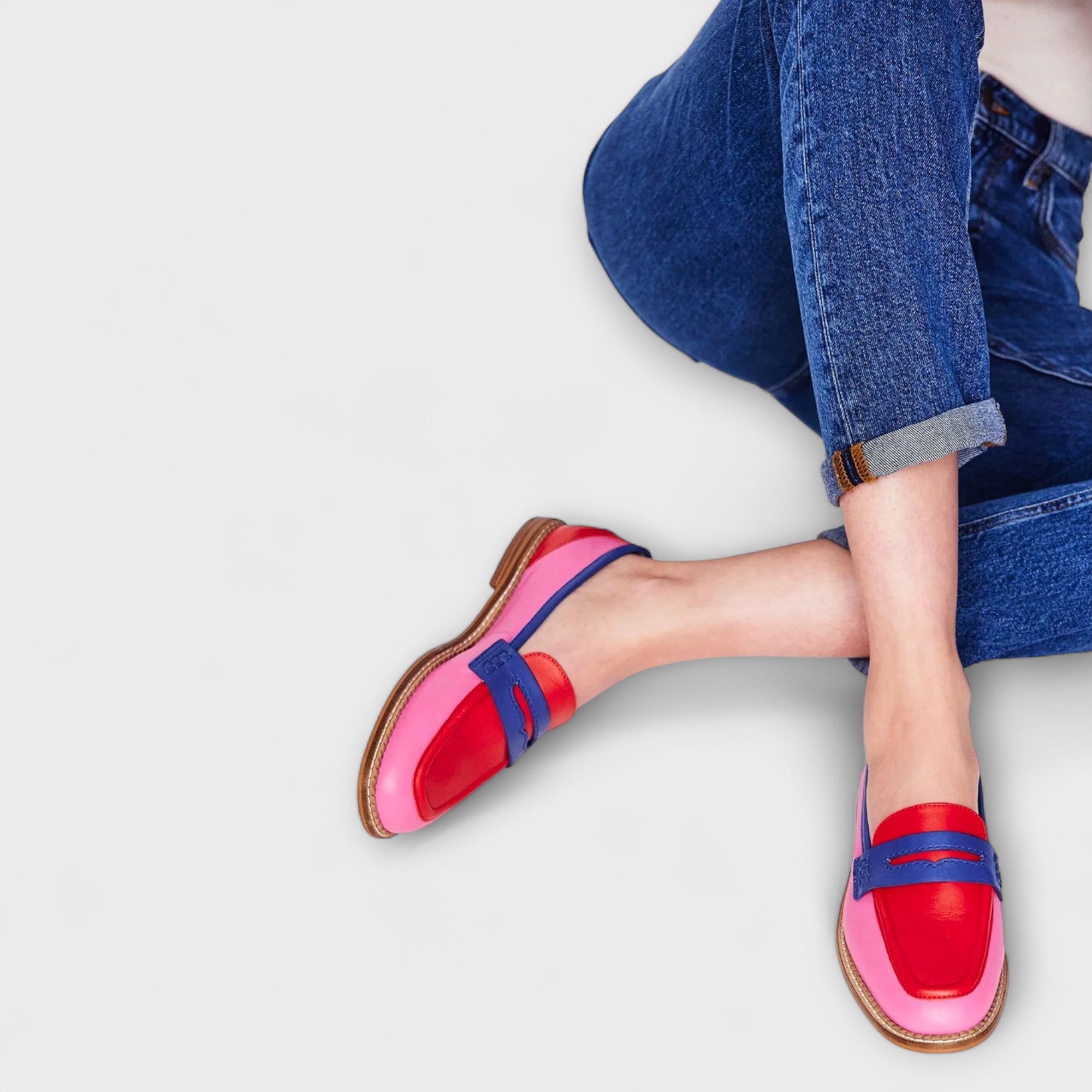 Savrani™ | Pantofi colorat cu vârf rotund