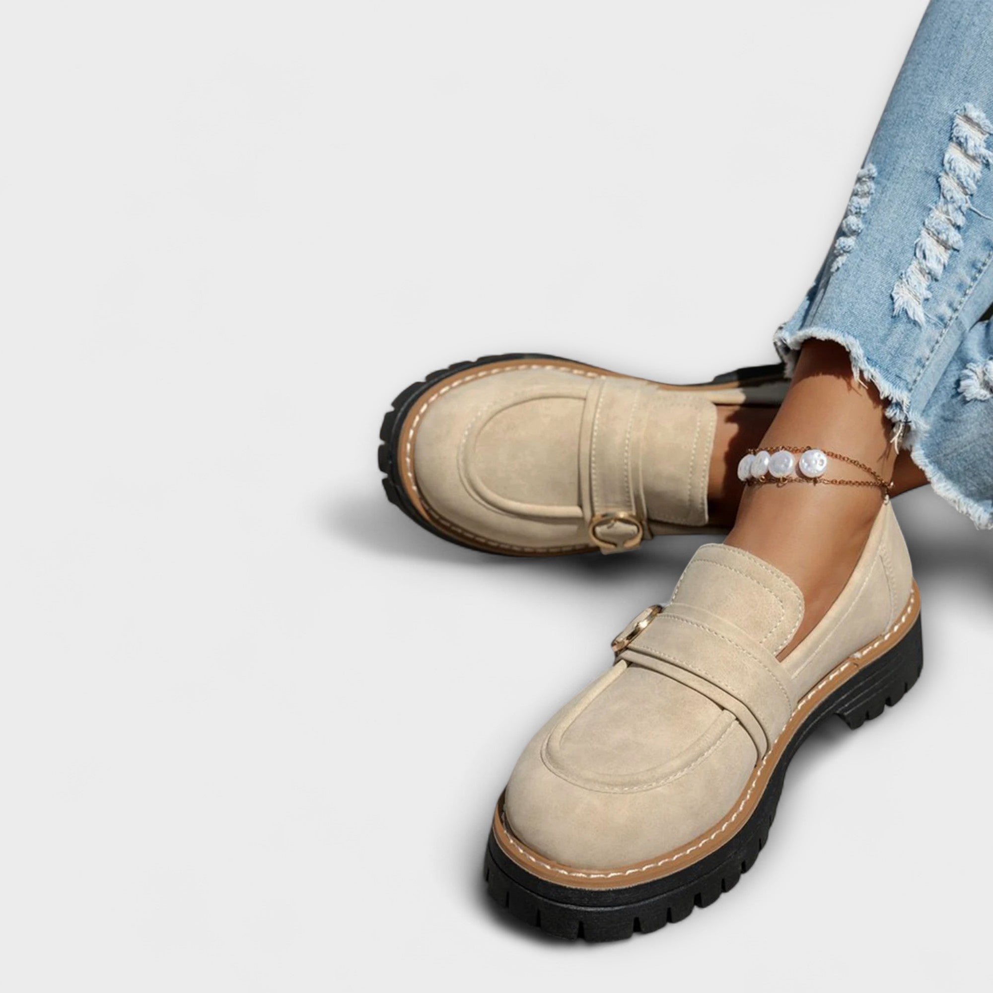 Lora – Mocasini Casual cu Vârf Rotund