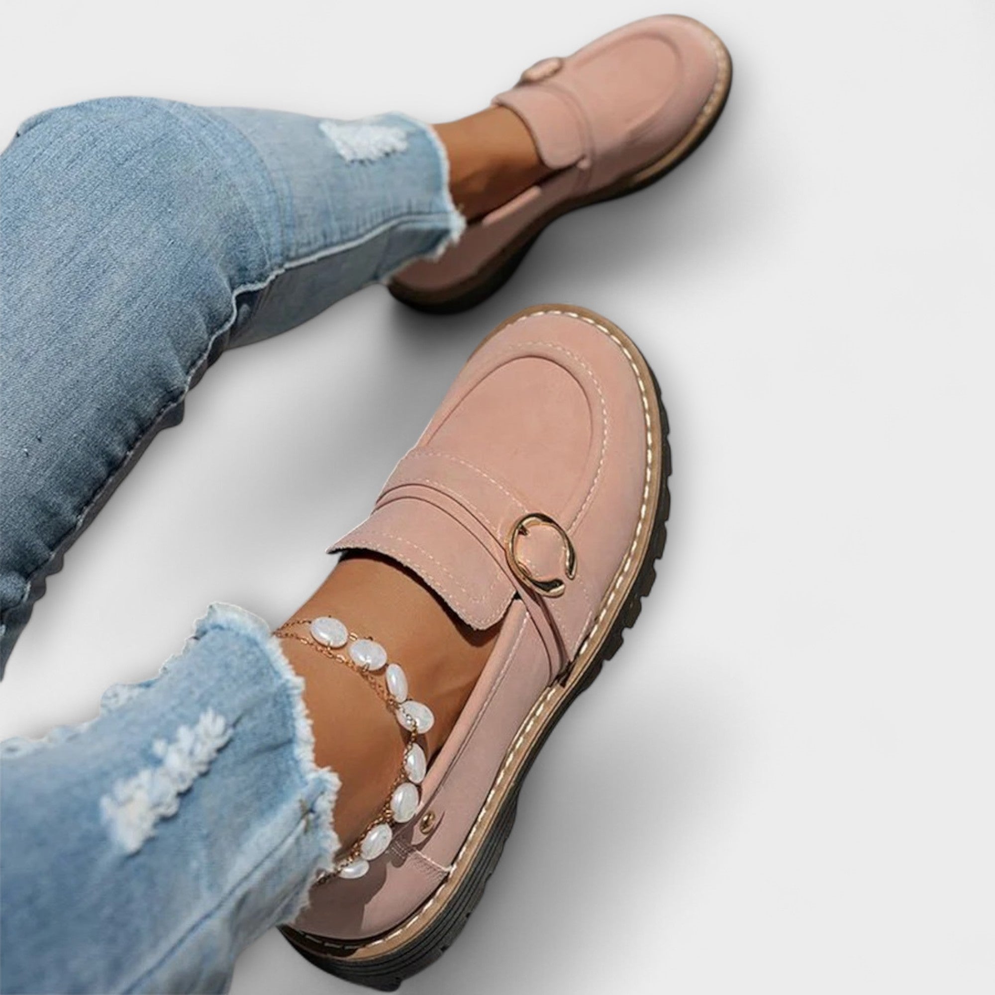 Lora – Mocasini Casual cu Vârf Rotund