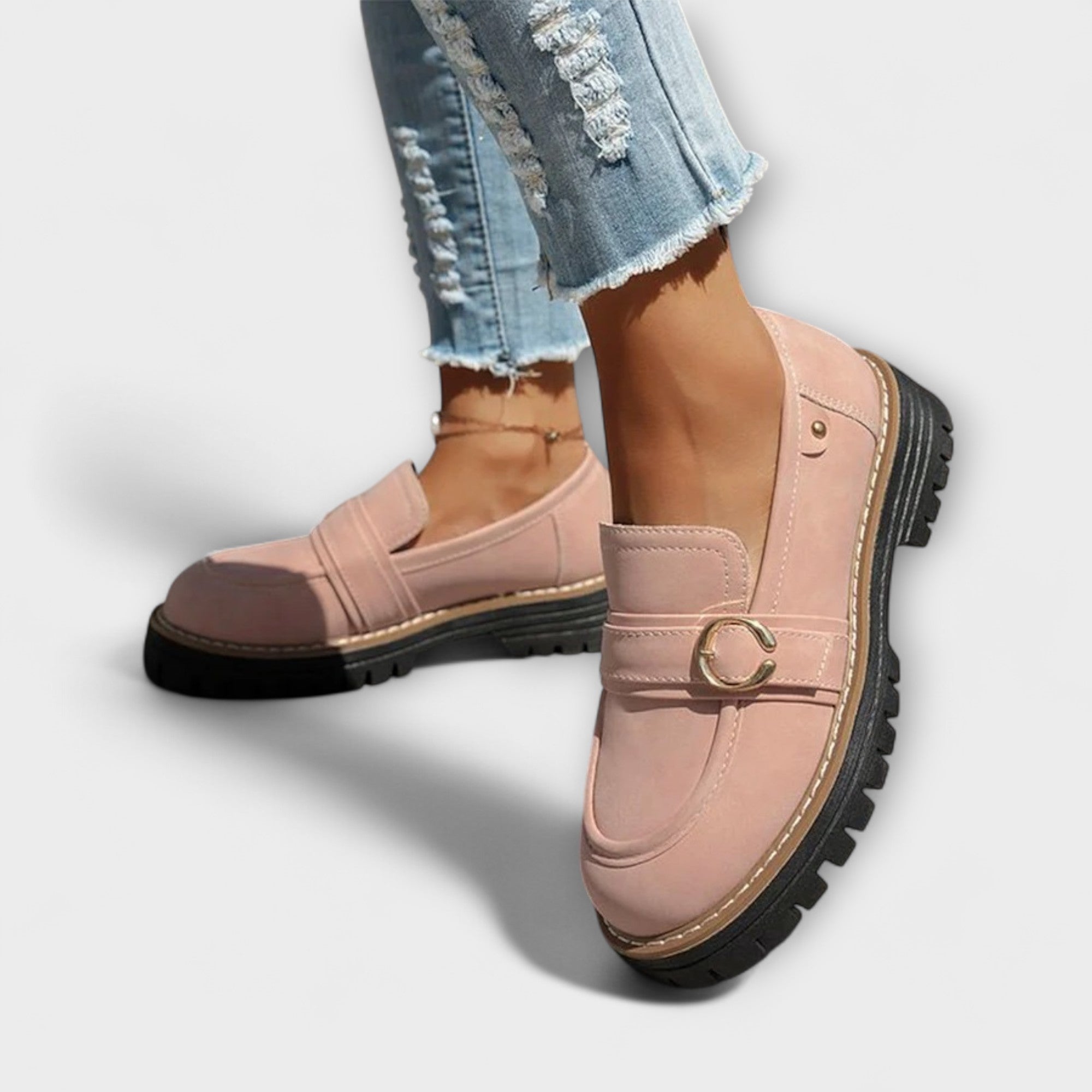 Lora – Mocasini Casual cu Vârf Rotund