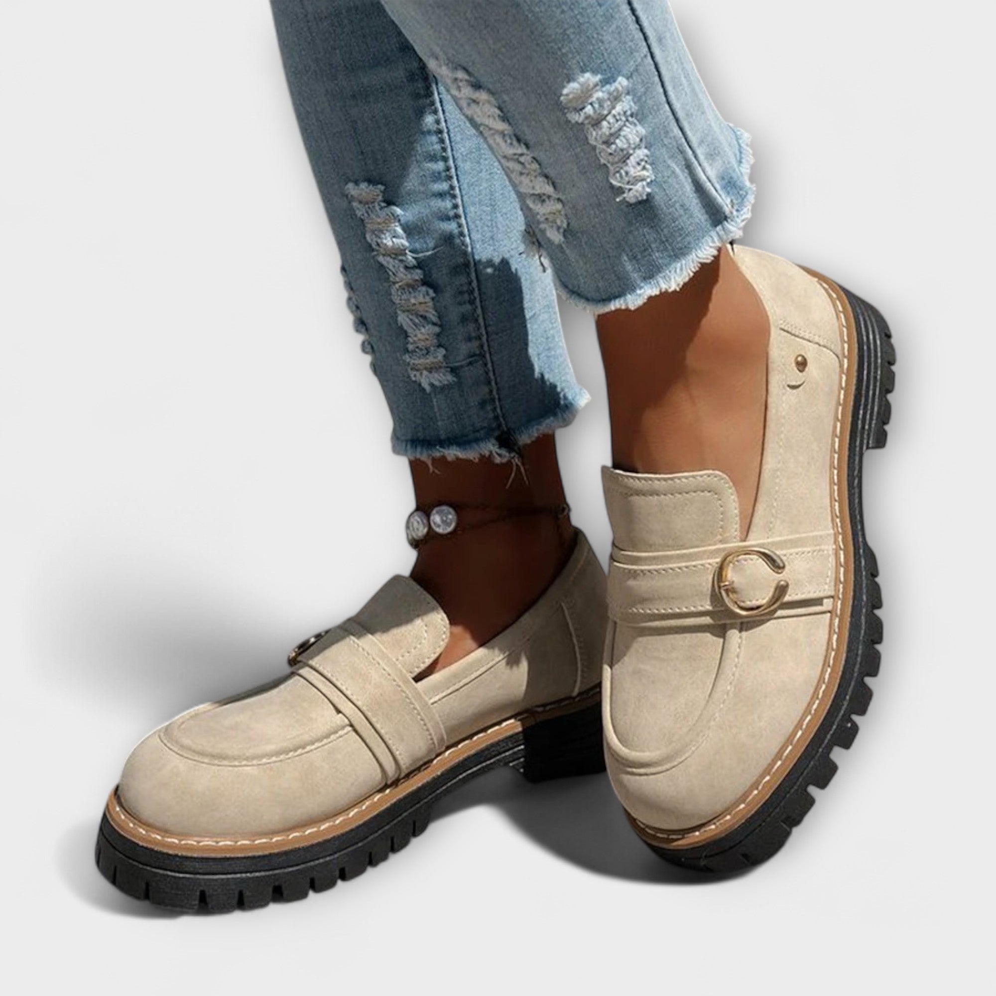 Lora – Mocasini Casual cu Vârf Rotund