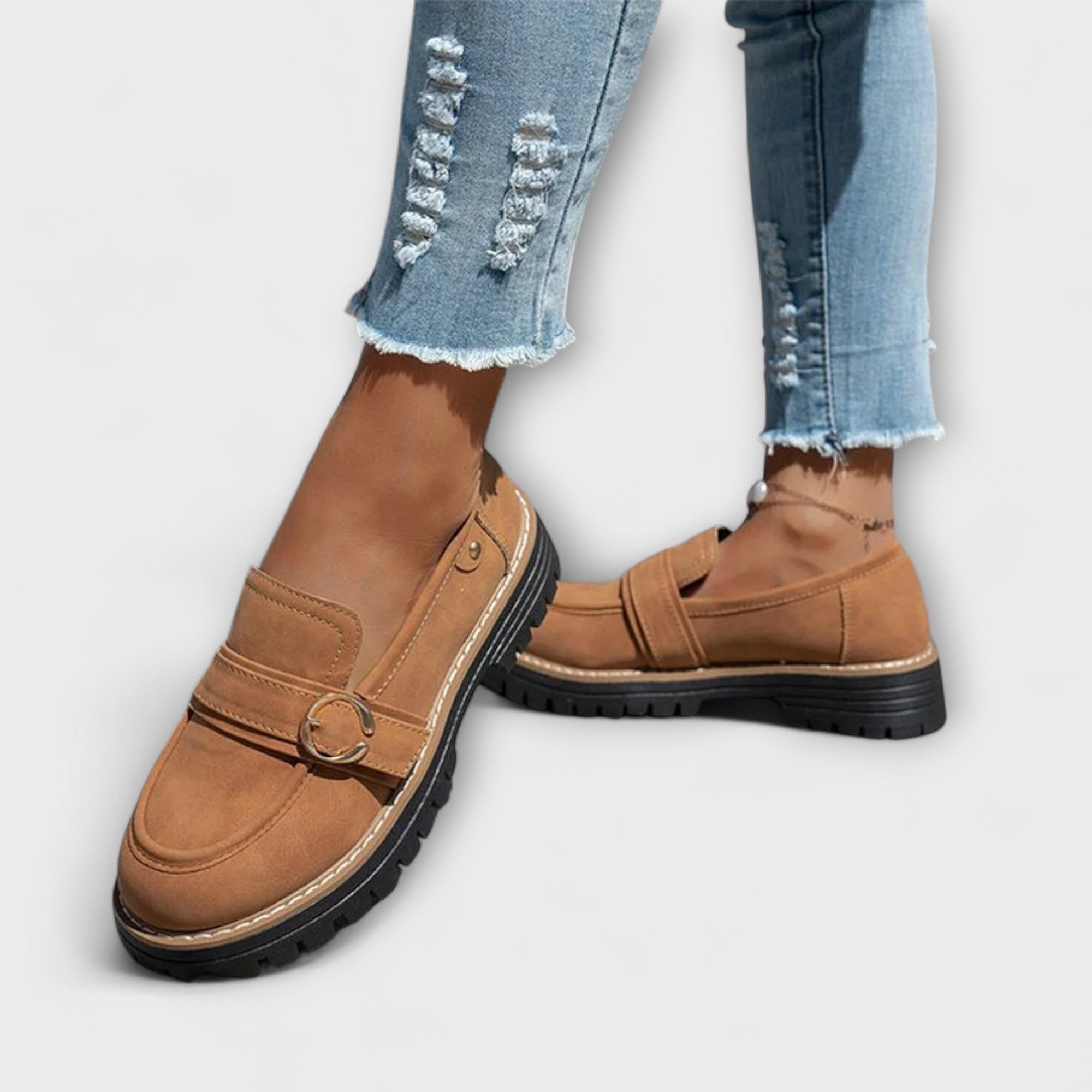 Savrani™ | Mocasini casual cu vârf rotunjit
