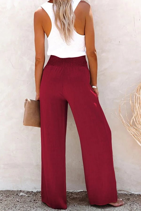 Riana™ - Pantaloni relaxați cu talie înaltă