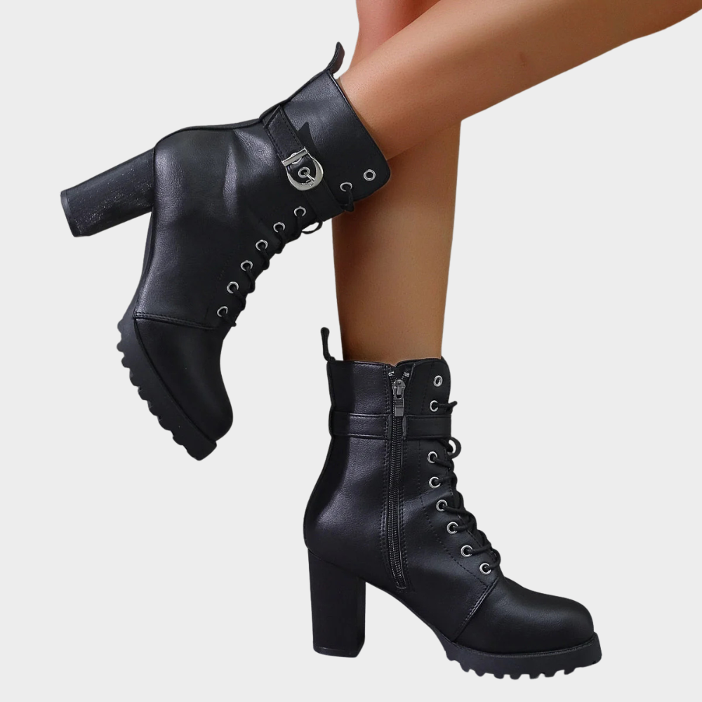 Quinn | Botine cu toc conic