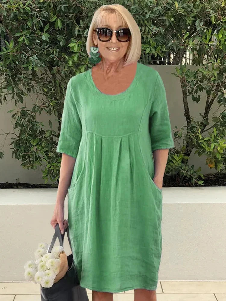 Renée | Rochie Midi-Tunică cu Buzunare