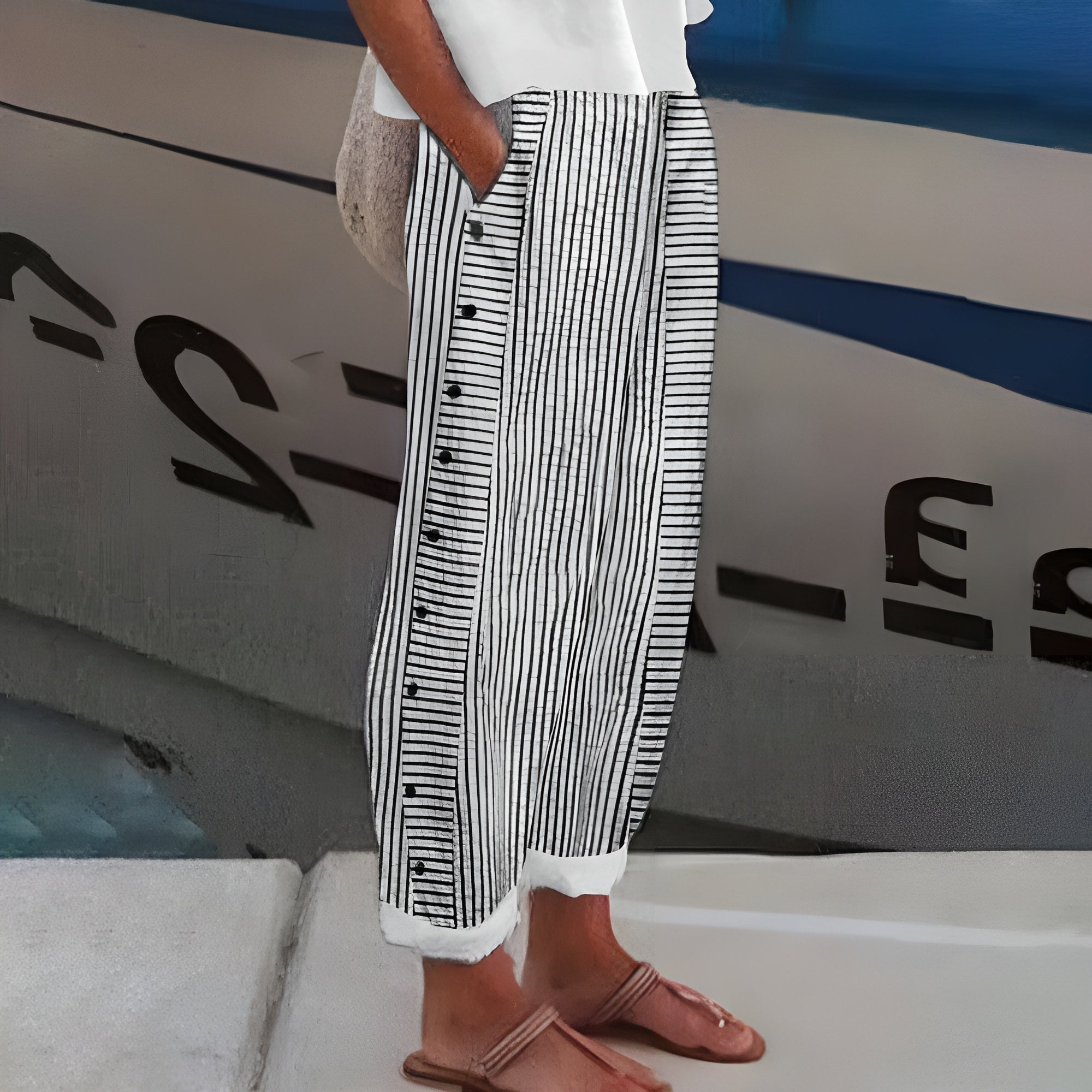 Dagny | Pantaloni Lejeri - Stil Lisabona