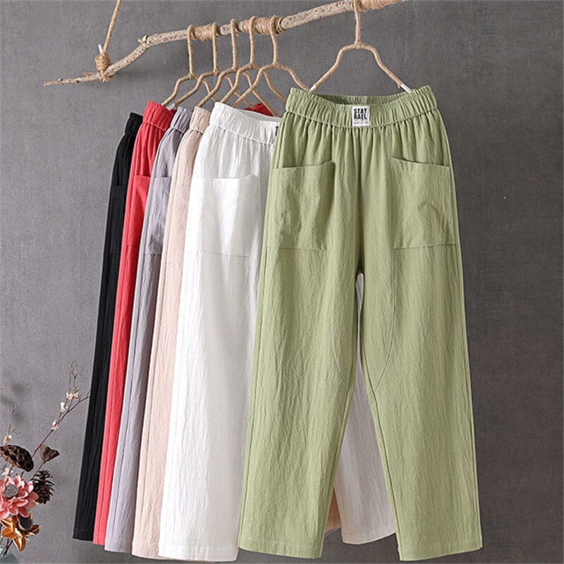 OLIVIA™ - Pantaloni din amestec de in