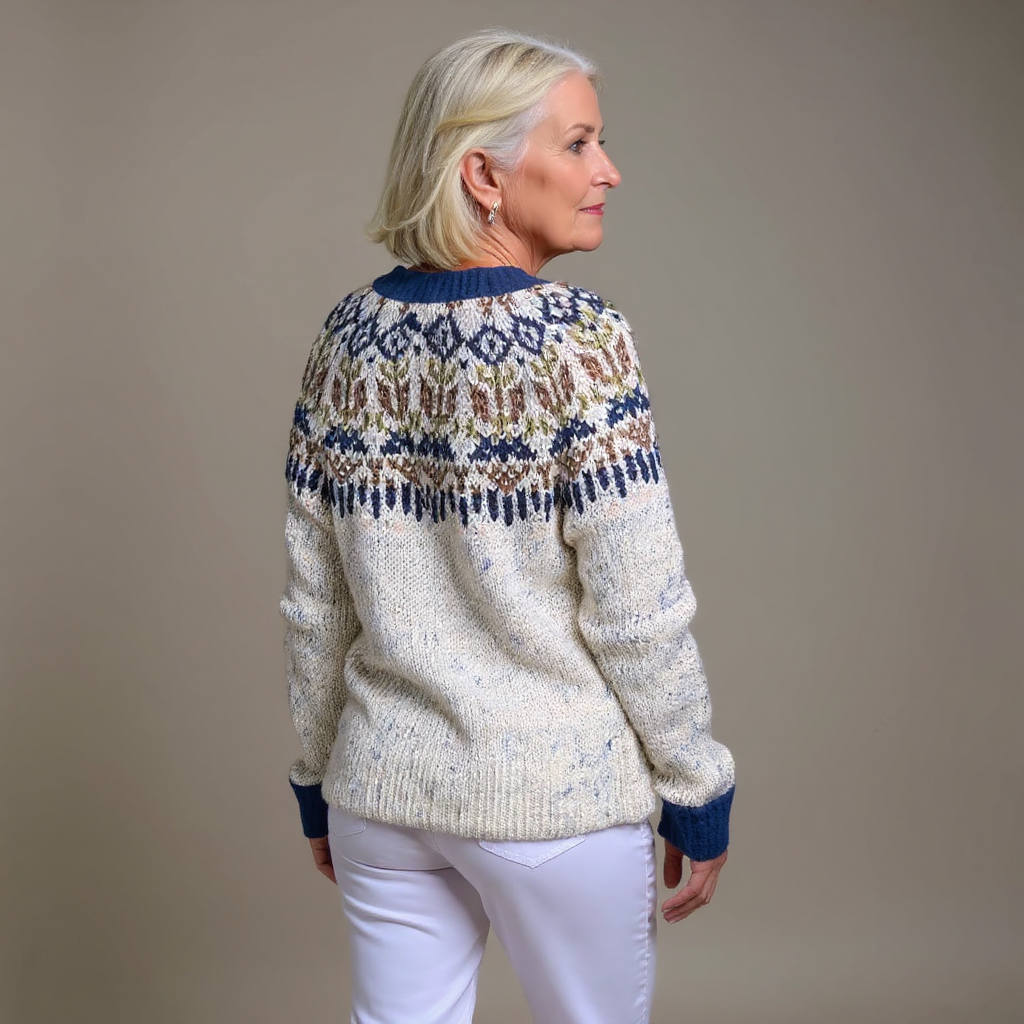 Hailey | Jachetă tricotată în stil vintage islandez