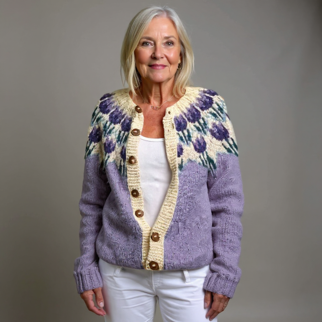 Josephine | Pulover Vintage Inspirat din Insulele