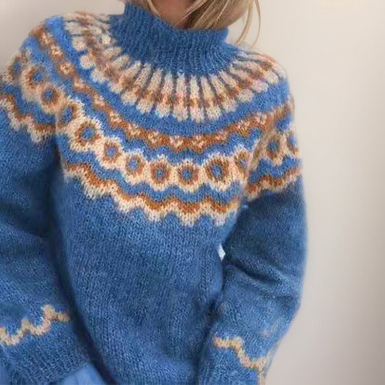 Orelia - Pulover Retro Elegant de Iarnă