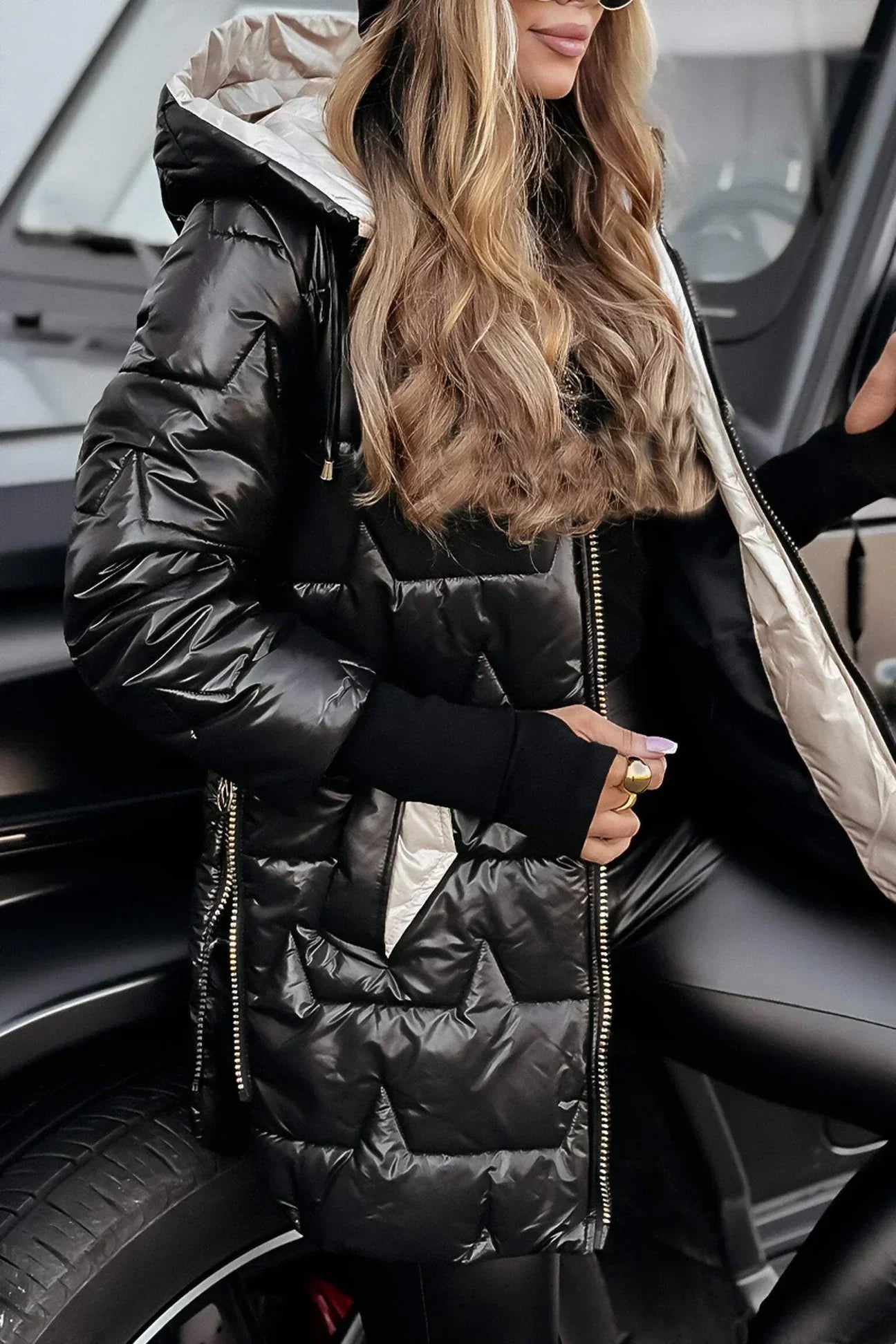 Naya | Palton elegant de iarnă cu glugă