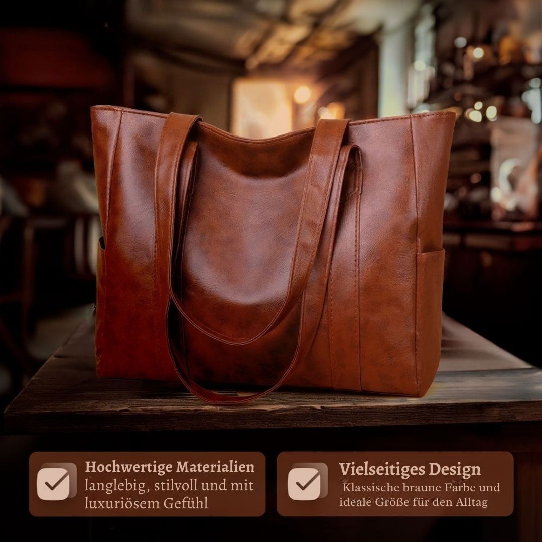 Klara - Geantă crossbody din piele clasică