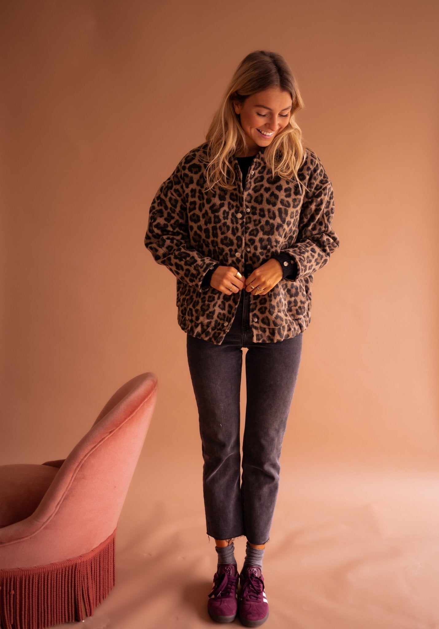 SOFÍA | Sacou Îndrăzneț cu Print Leopard
