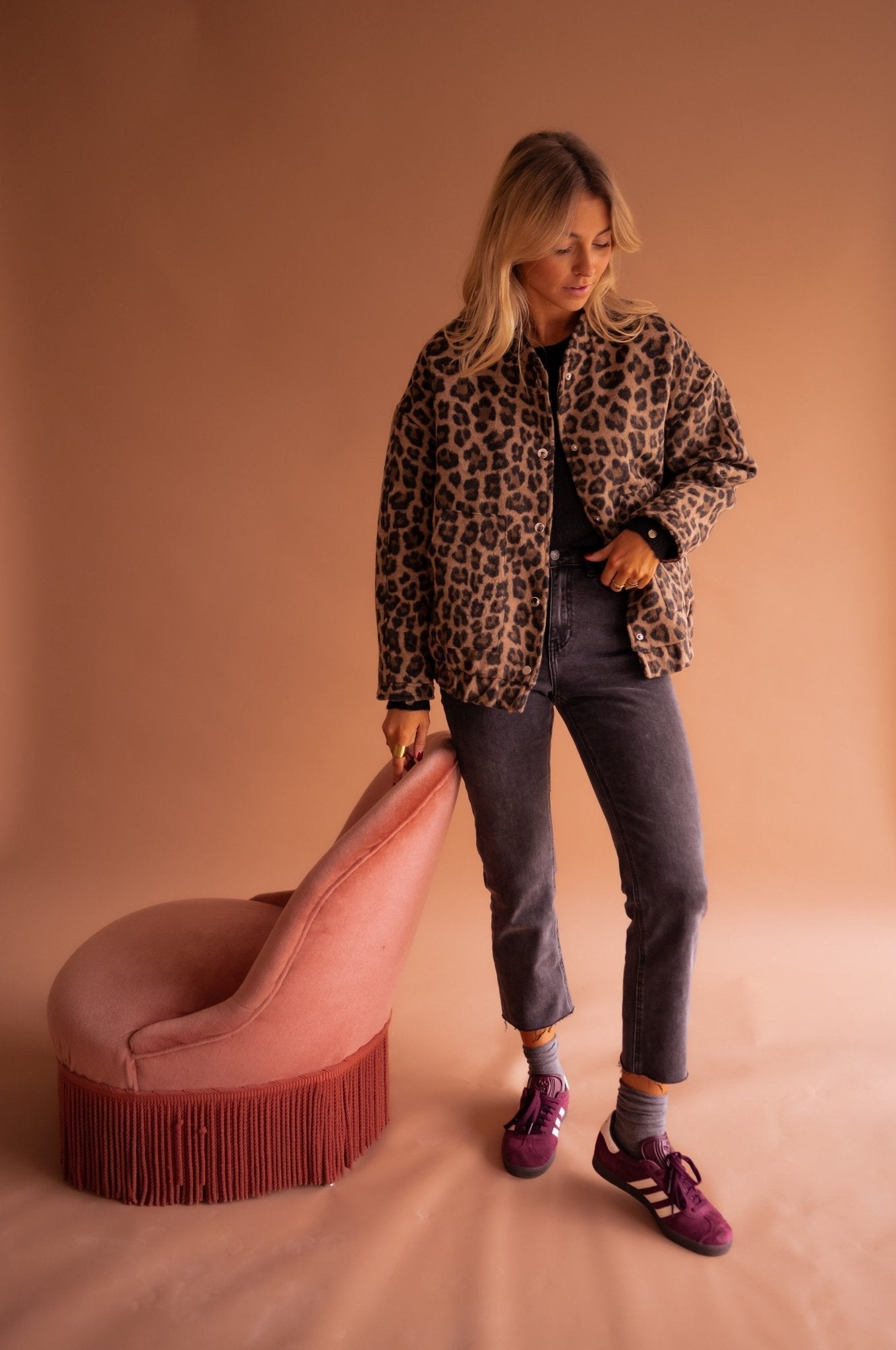SOFÍA | Sacou Îndrăzneț cu Print Leopard