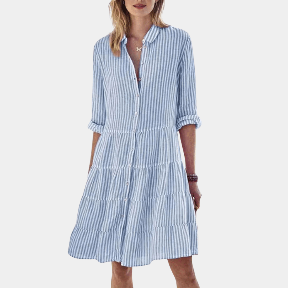 Claire™ | Rochie de vară în dungi