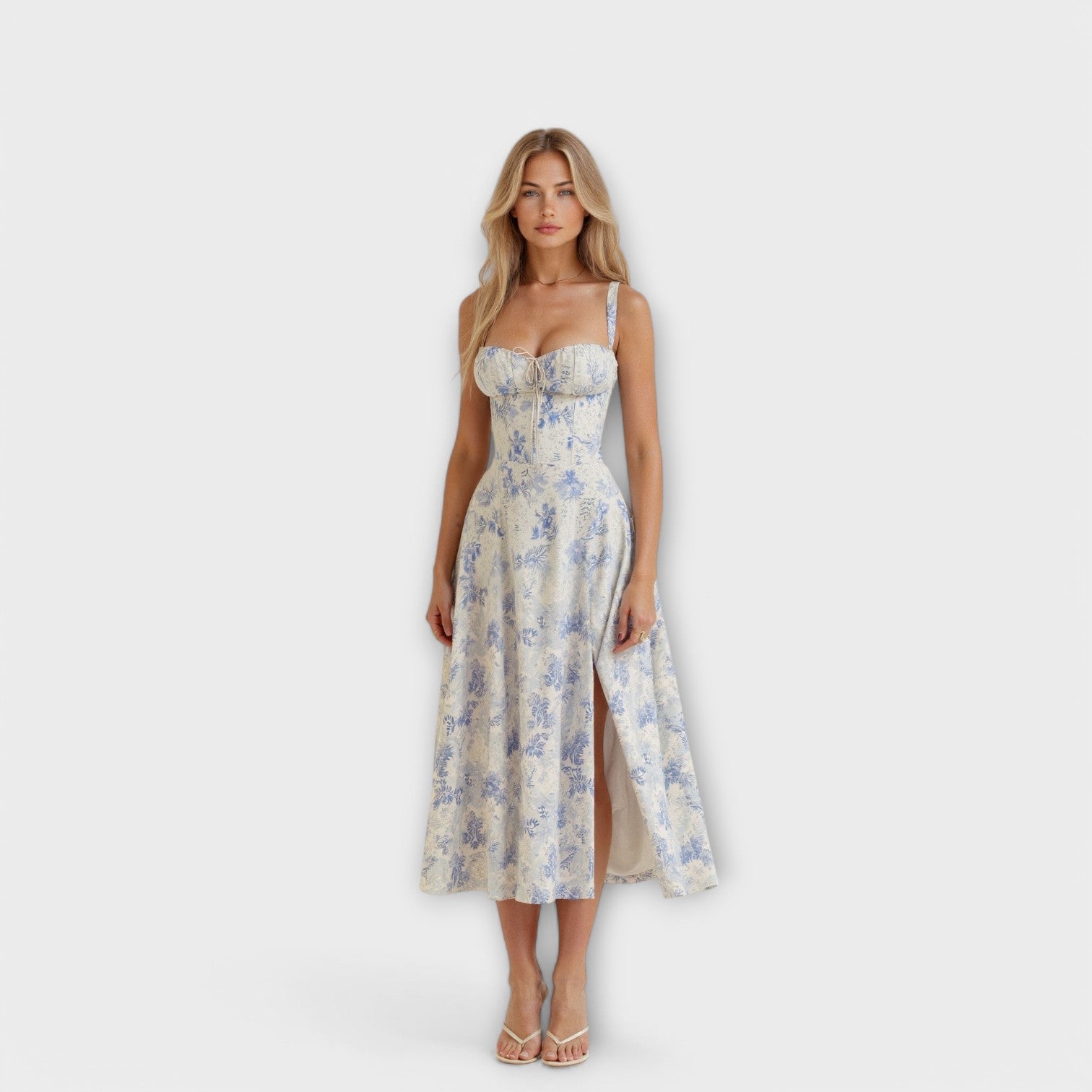 Kiana - Rochie Midi cu Corset