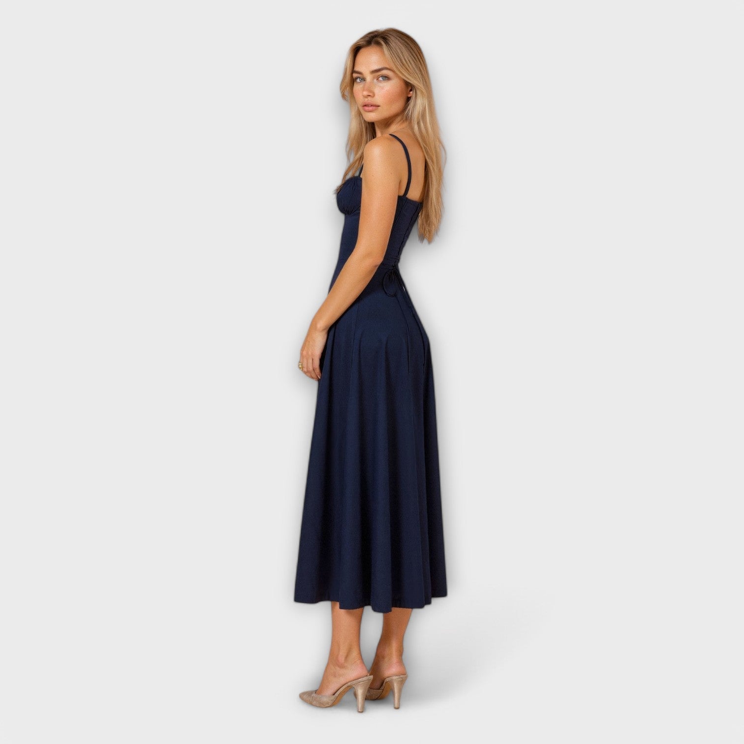 Kiana - Rochie Midi cu Corset