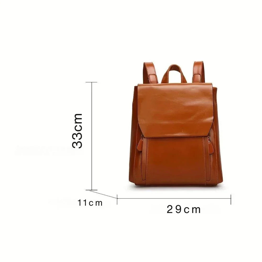 Hannelore – Rucsac Vintage cu Model Matlasat și Geantă de Mână