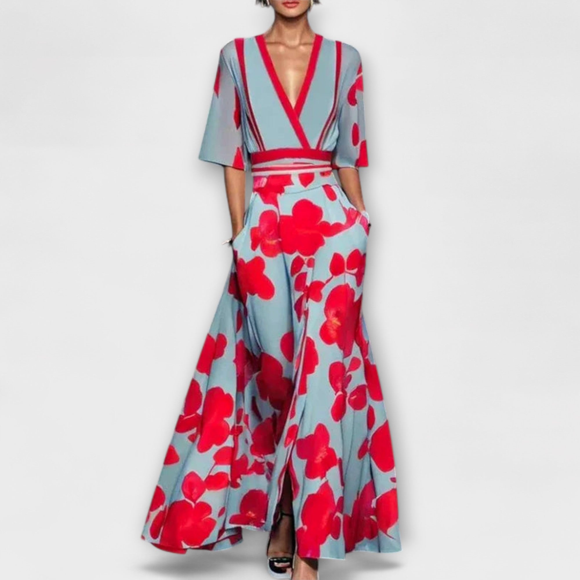 Alma - Rochie pentru dame cu design elegant al mânecilor