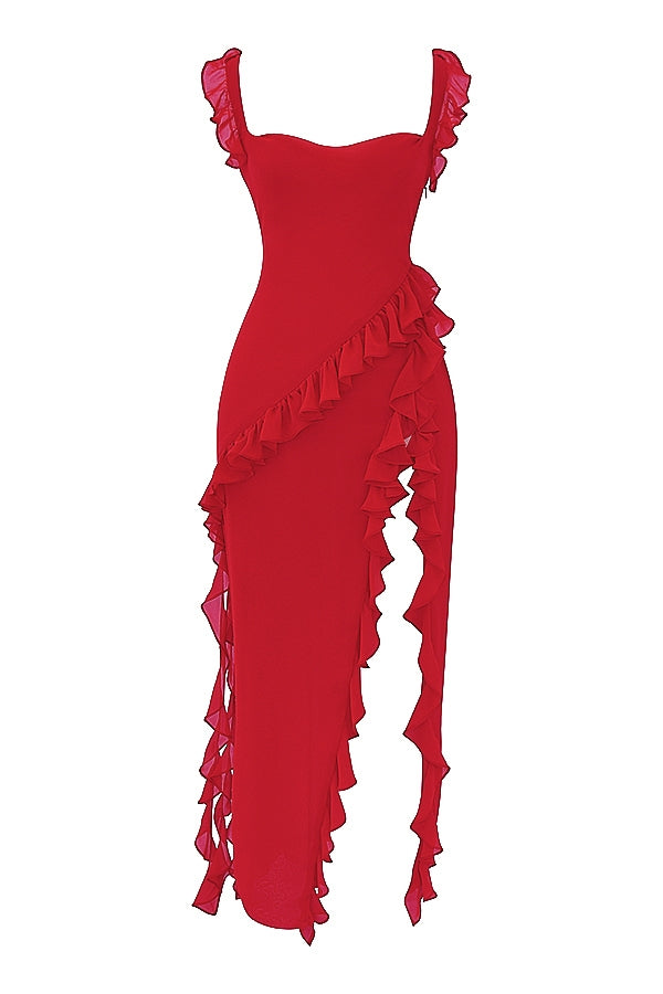 DALILA | ROCHIE LUNGĂ CU VOLANE