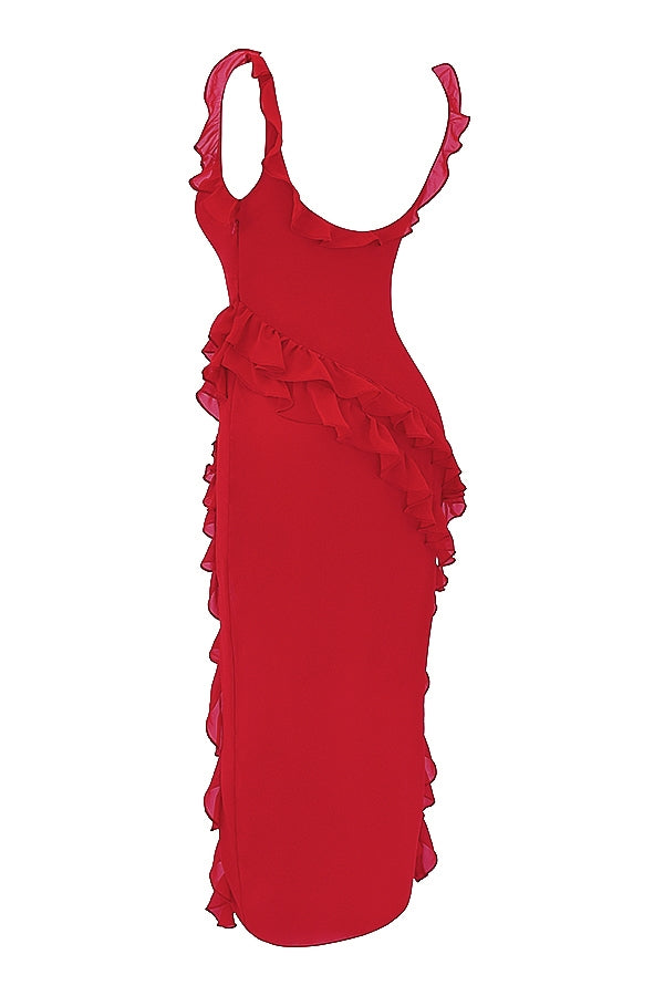 DALILA | ROCHIE LUNGĂ CU VOLANE