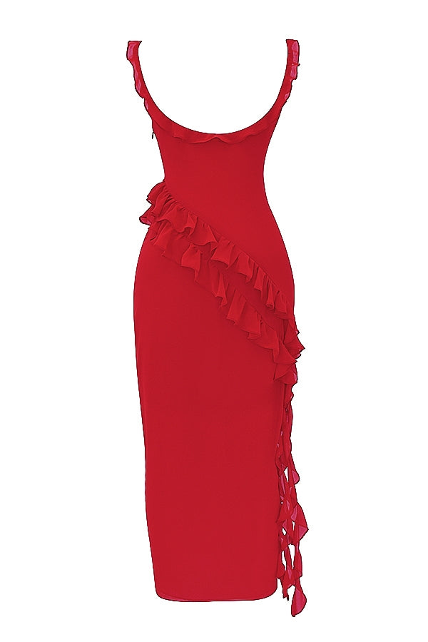 DALILA | ROCHIE LUNGĂ CU VOLANE