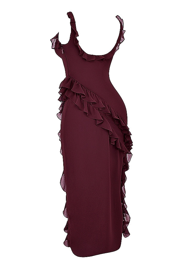 DALILA | ROCHIE LUNGĂ CU VOLANE