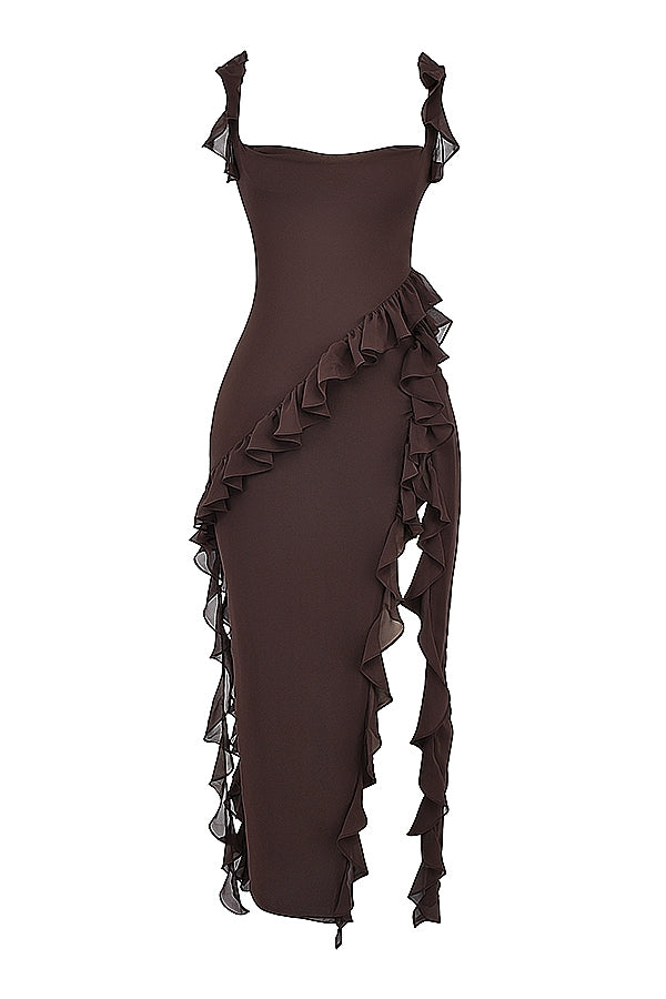 DALILA | ROCHIE LUNGĂ CU VOLANE