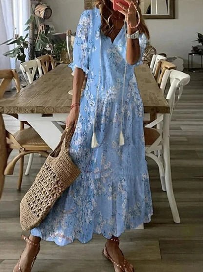 Luna | Rochie Boho Fără Efort cu Croială Flatting
